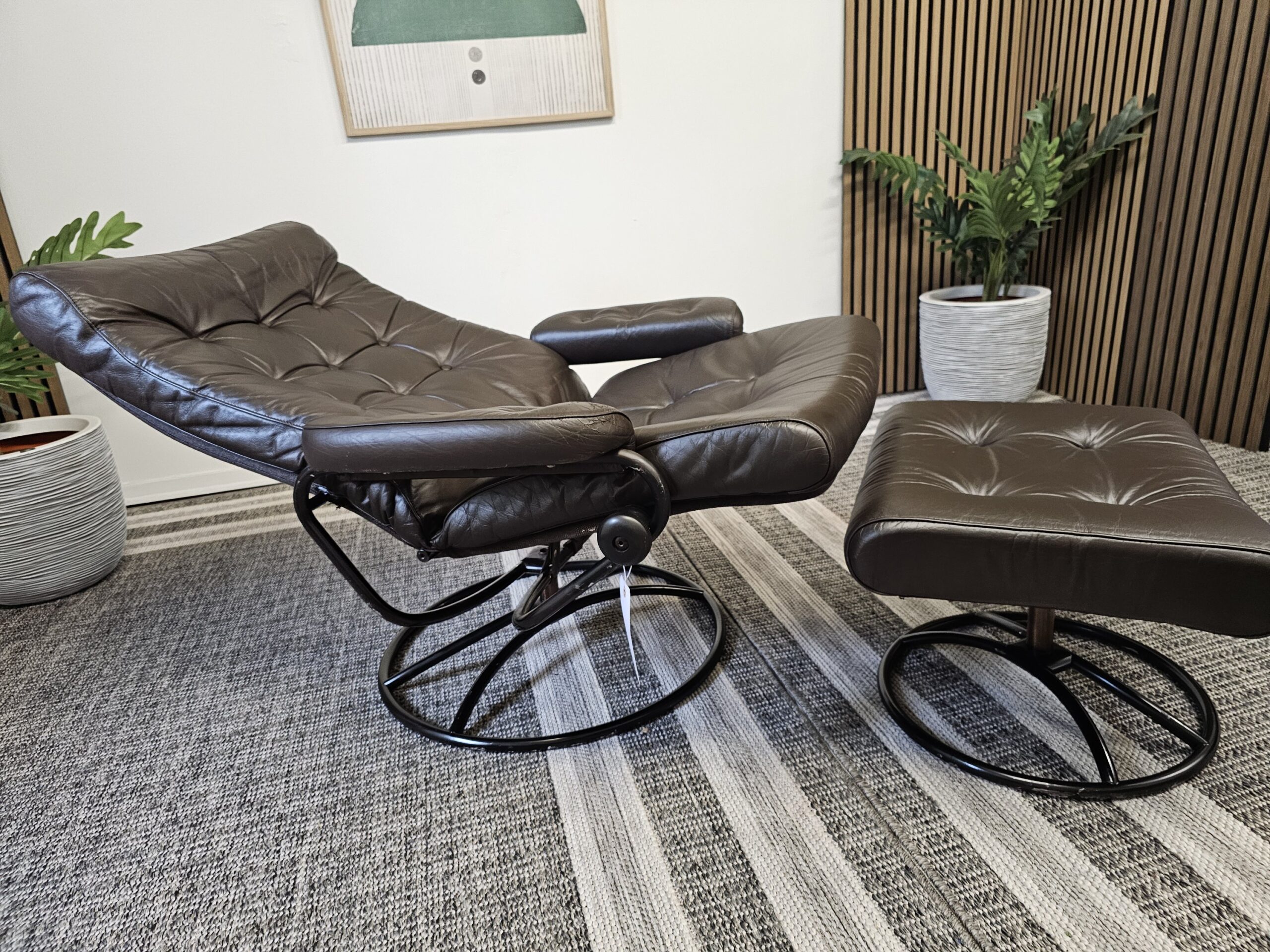 Stressless® Original 1974 lenestol med krakk - Bilde 3