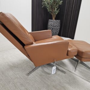 Vintage Bolia lenestol med krakk - Bilde 5