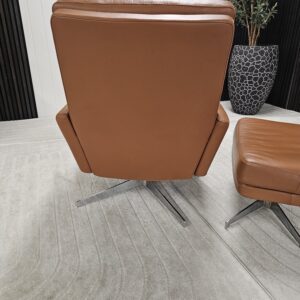 Vintage Bolia lenestol med krakk - Bilde 9