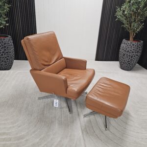 Vintage Bolia lenestol med krakk - Bilde 15