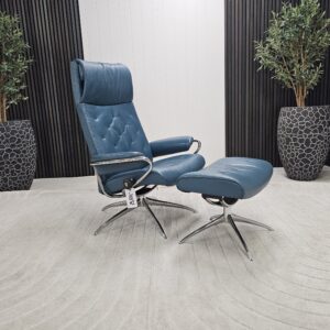 Stressless® Metro Cross lenestol med krakk - Bilde 2