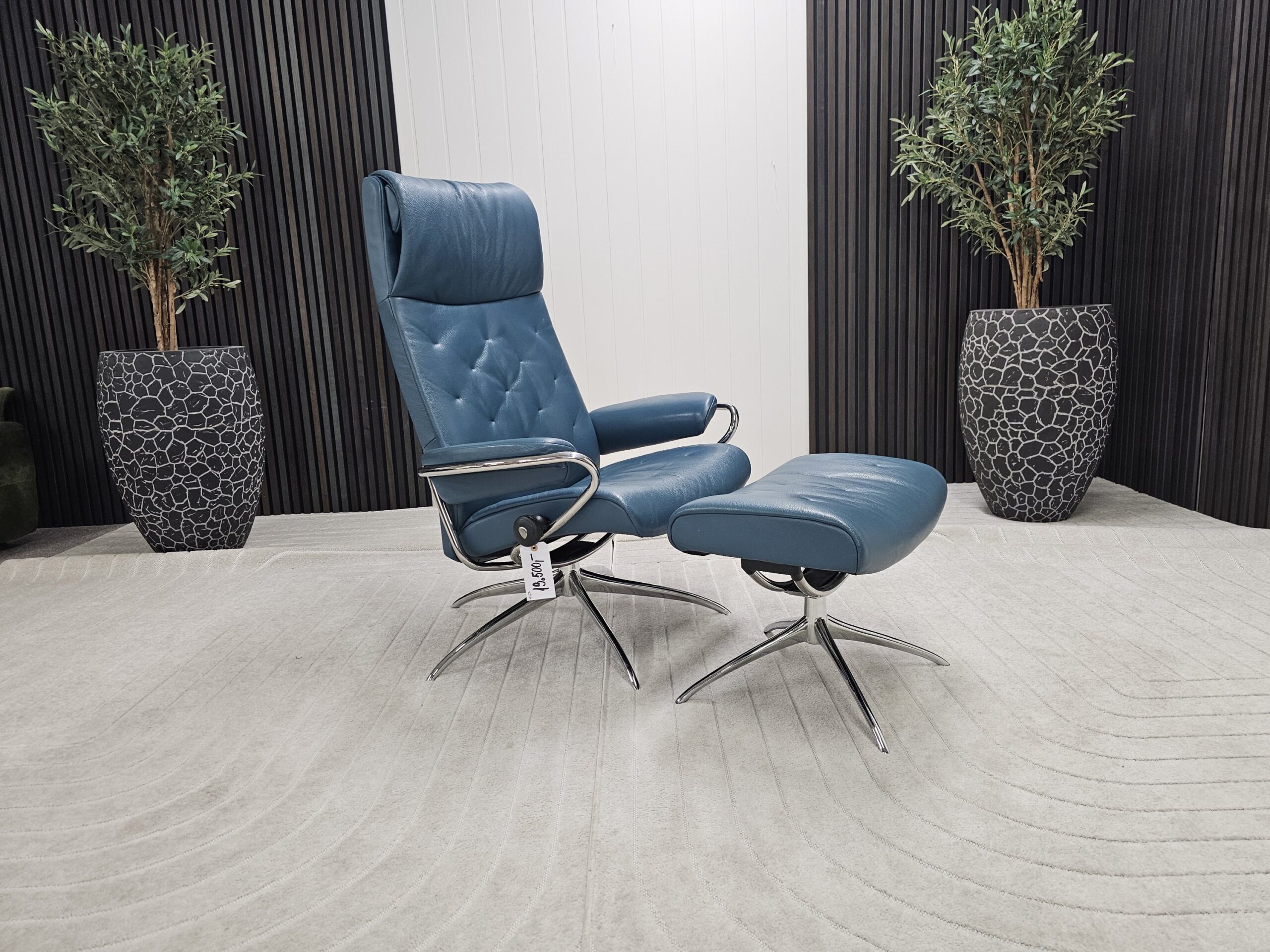 Stressless® Metro Cross lenestol med krakk - Bilde 2