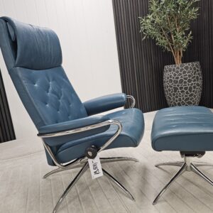 Stressless® Metro Cross lenestol med krakk - Bilde 10