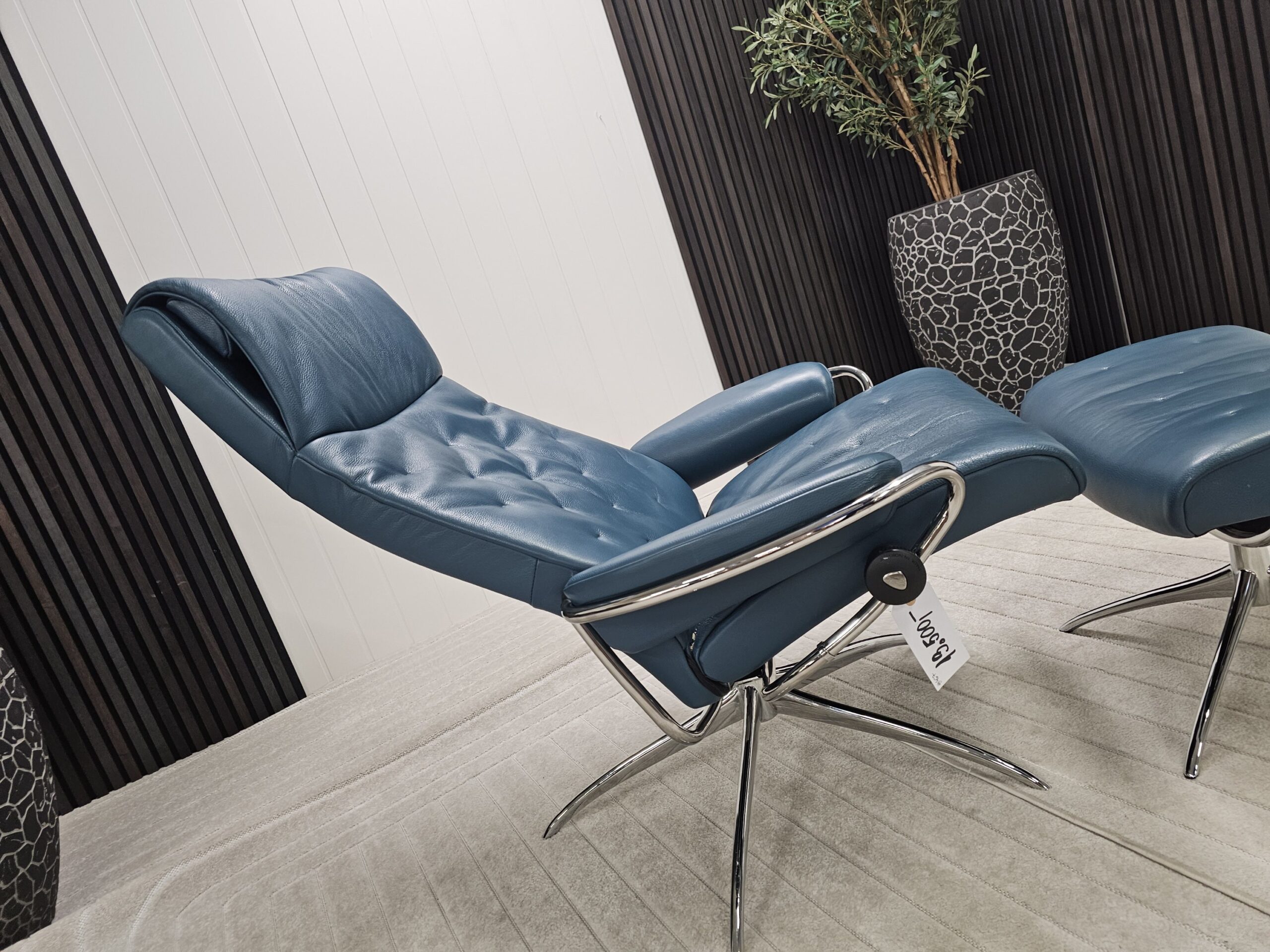 Stressless® Metro Cross lenestol med krakk - Bilde 9