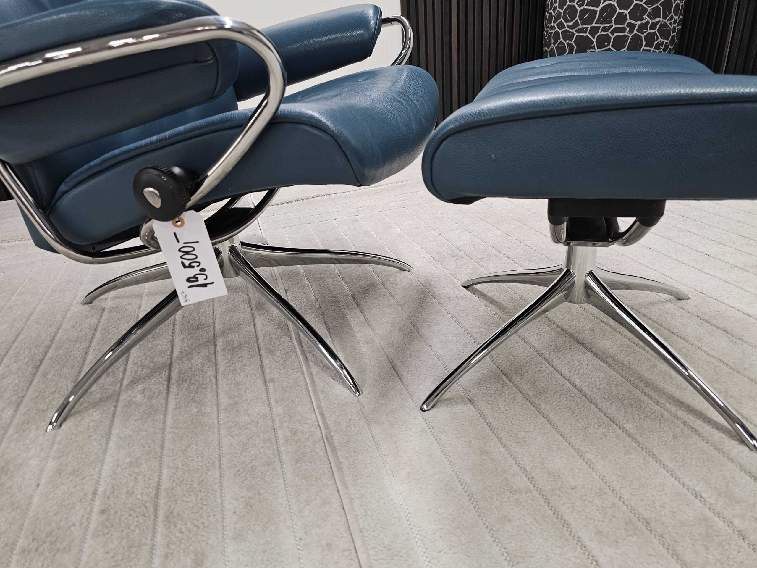 Stressless® Metro Cross lenestol med krakk - Bilde 5