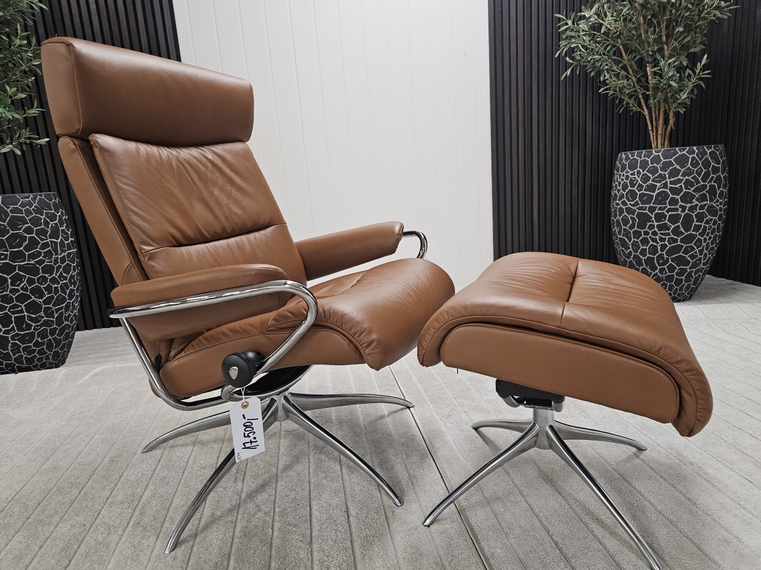 Stressless® Tokyo Star lenestol med krakk