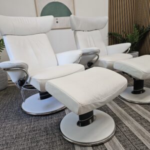 2 stk. Stressless® Blues lenestoler med krakker - Bilde 11