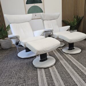 2 stk. Stressless® Blues lenestoler med krakker - Bilde 5