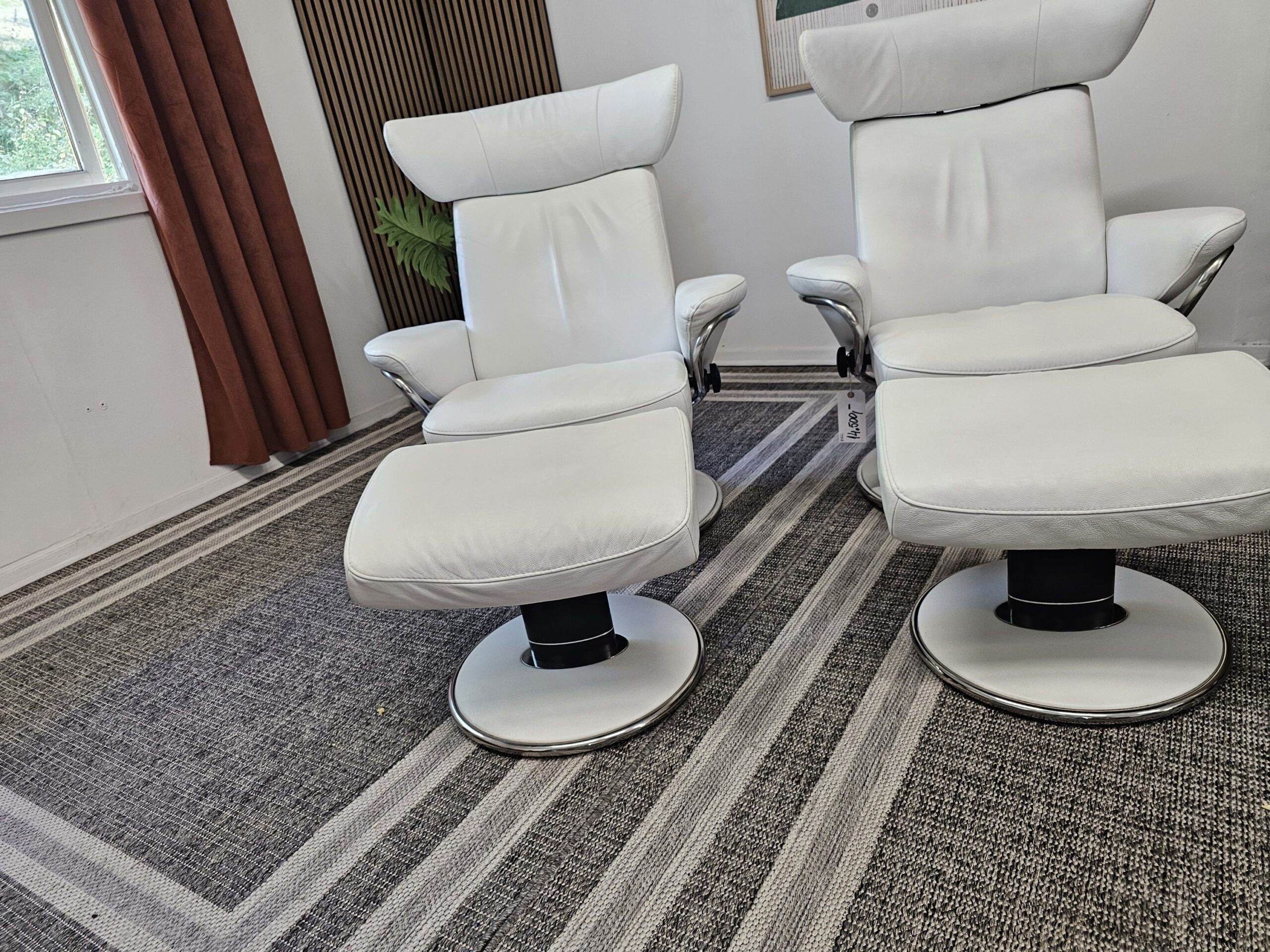 2 stk. Stressless® Blues lenestoler med krakker - Bilde 9
