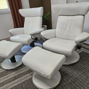 2 stk. Stressless® Blues lenestoler med krakker - Bilde 10