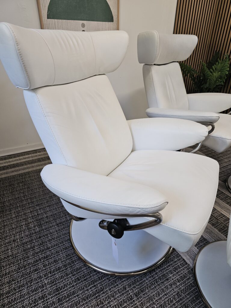 2 stk. Stressless® Blues lenestoler med krakker