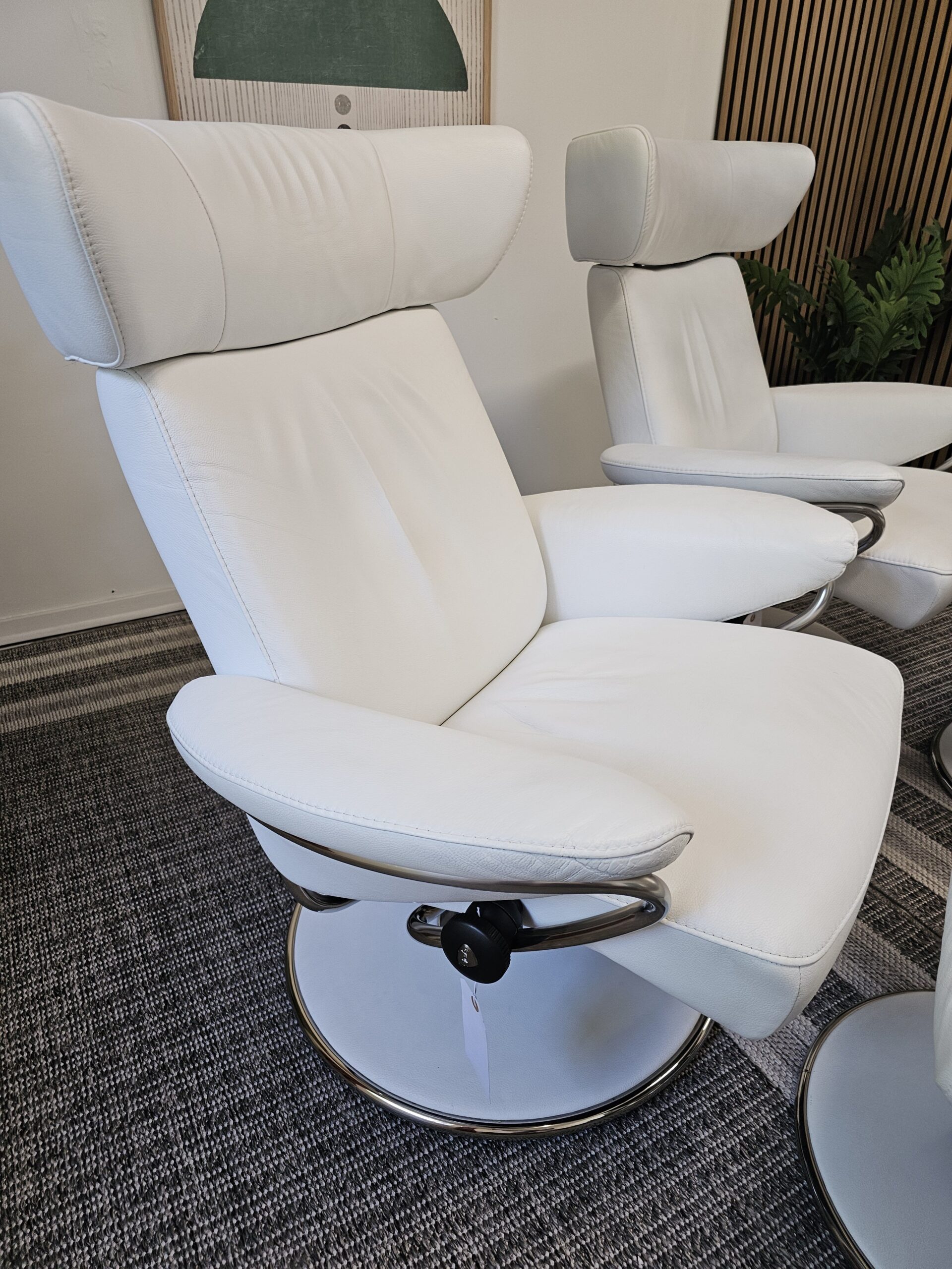 2 stk. Stressless® Blues lenestoler med krakker - Bilde 8