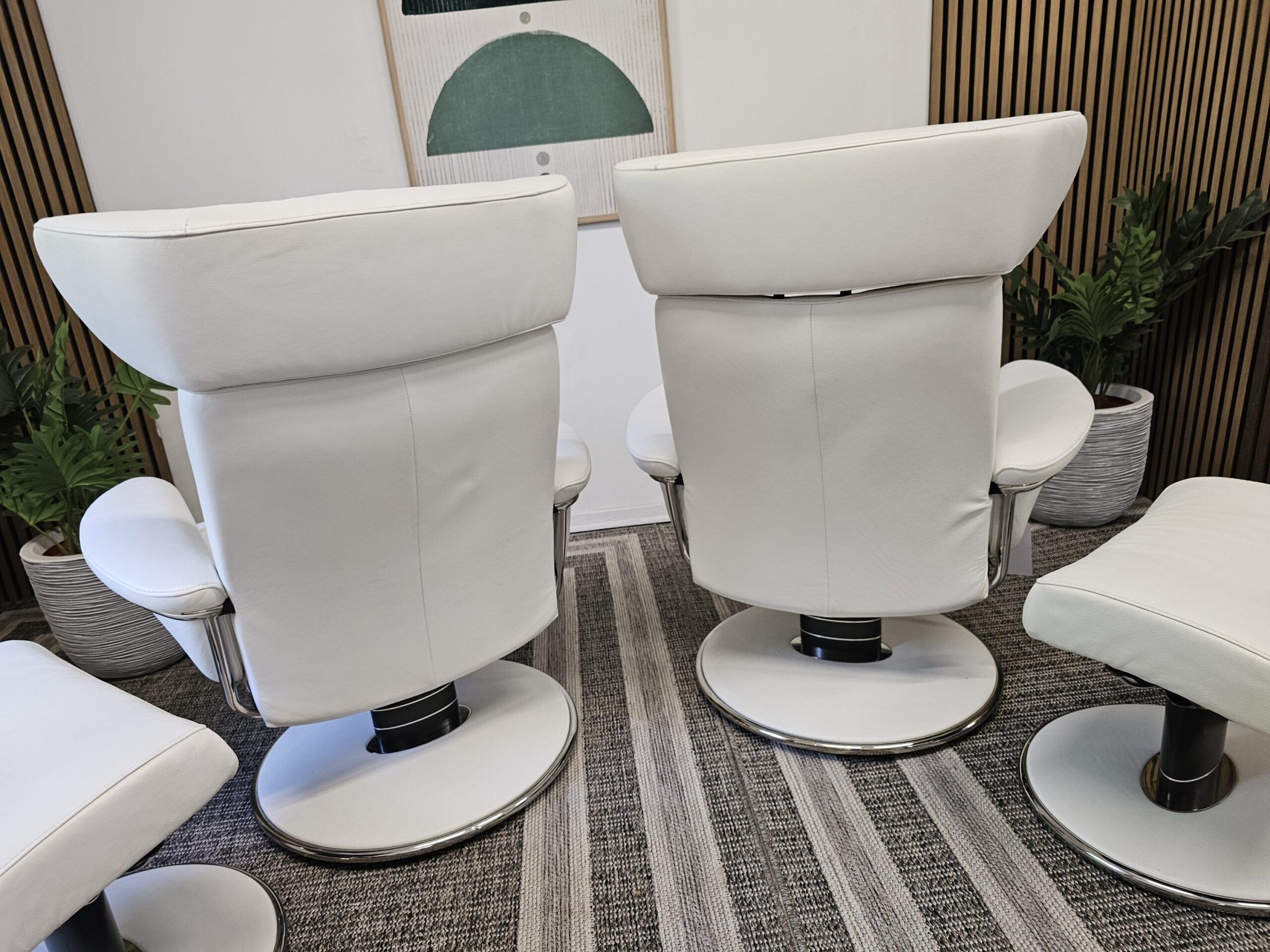 2 stk. Stressless® Blues lenestoler med krakker - Bilde 13