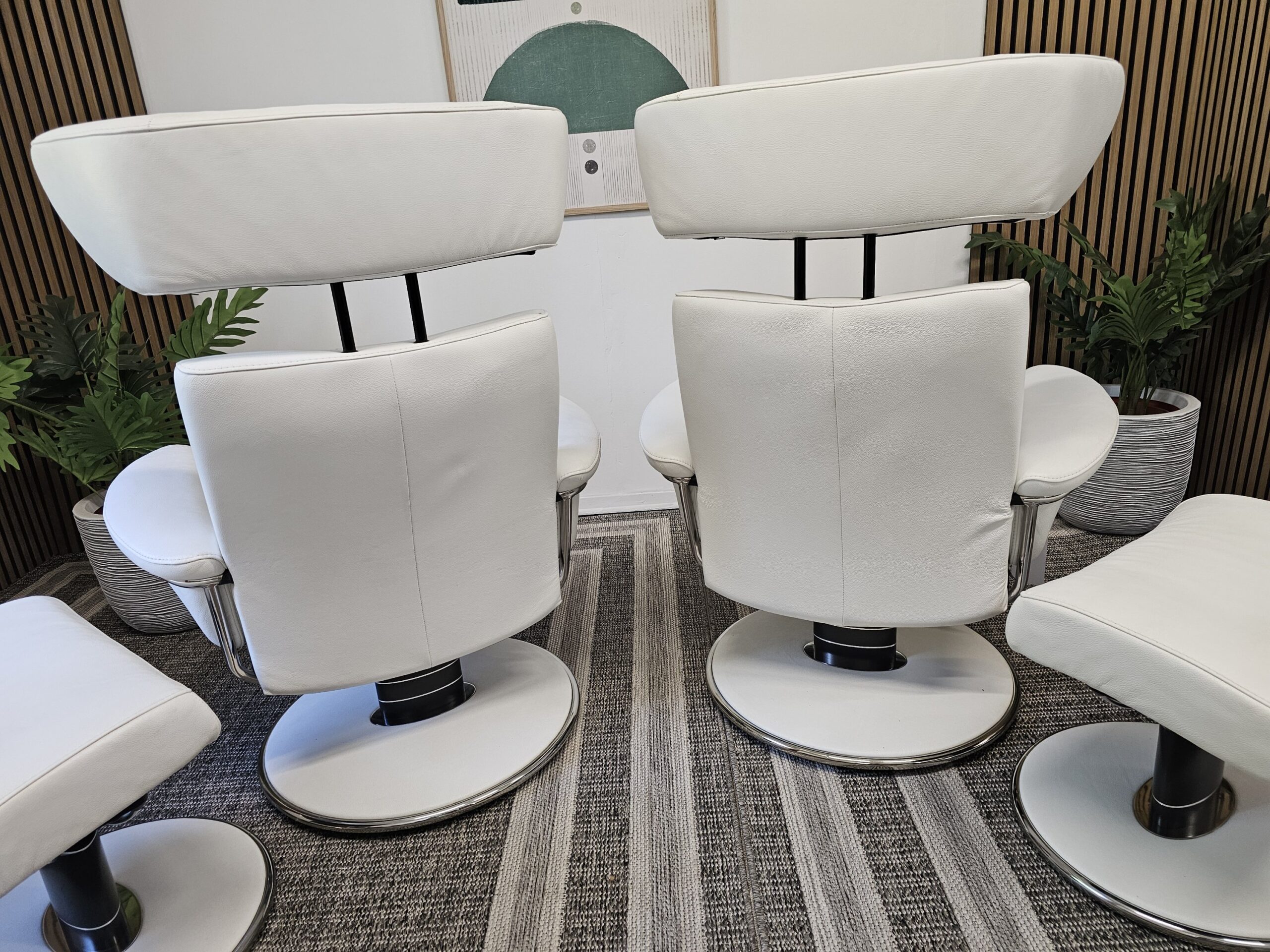 2 stk. Stressless® Blues lenestoler med krakker - Bilde 12