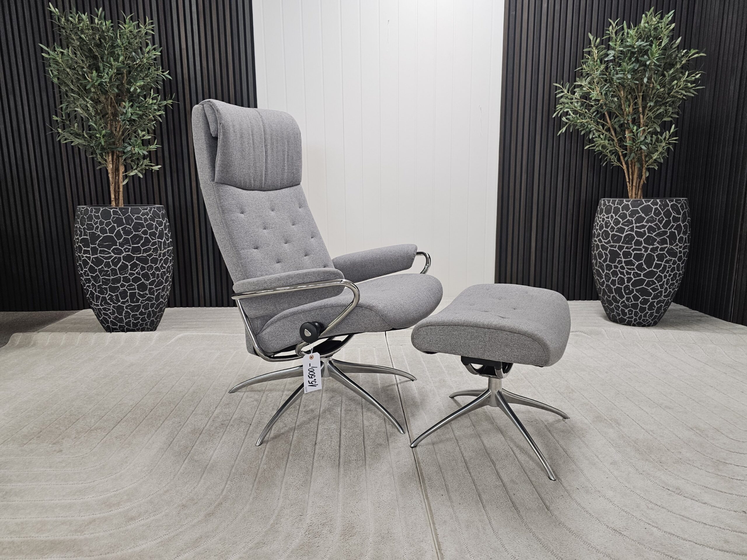 Stressless® Metro lenestol med krakk - Bilde 2