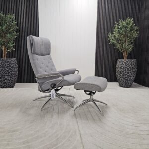Stressless® Metro lenestol med krakk - Bilde 3
