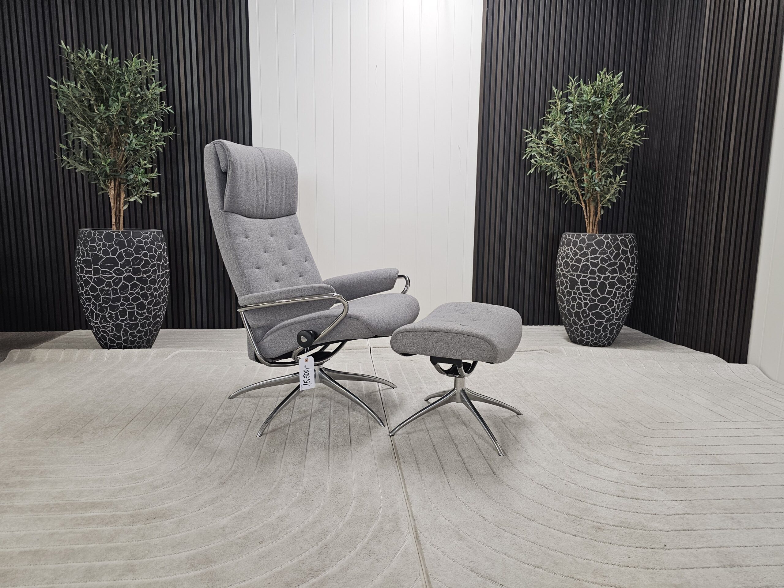 Stressless® Metro lenestol med krakk - Bilde 3
