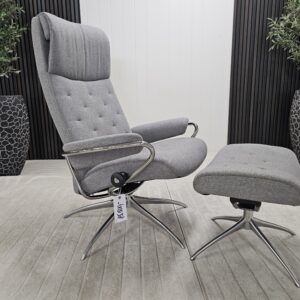 Stressless® Metro lenestol med krakk - Bilde 9