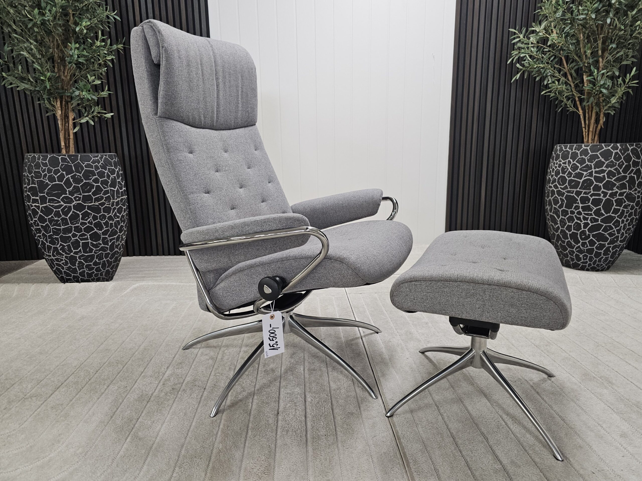 Stressless® Metro lenestol med krakk - Bilde 9