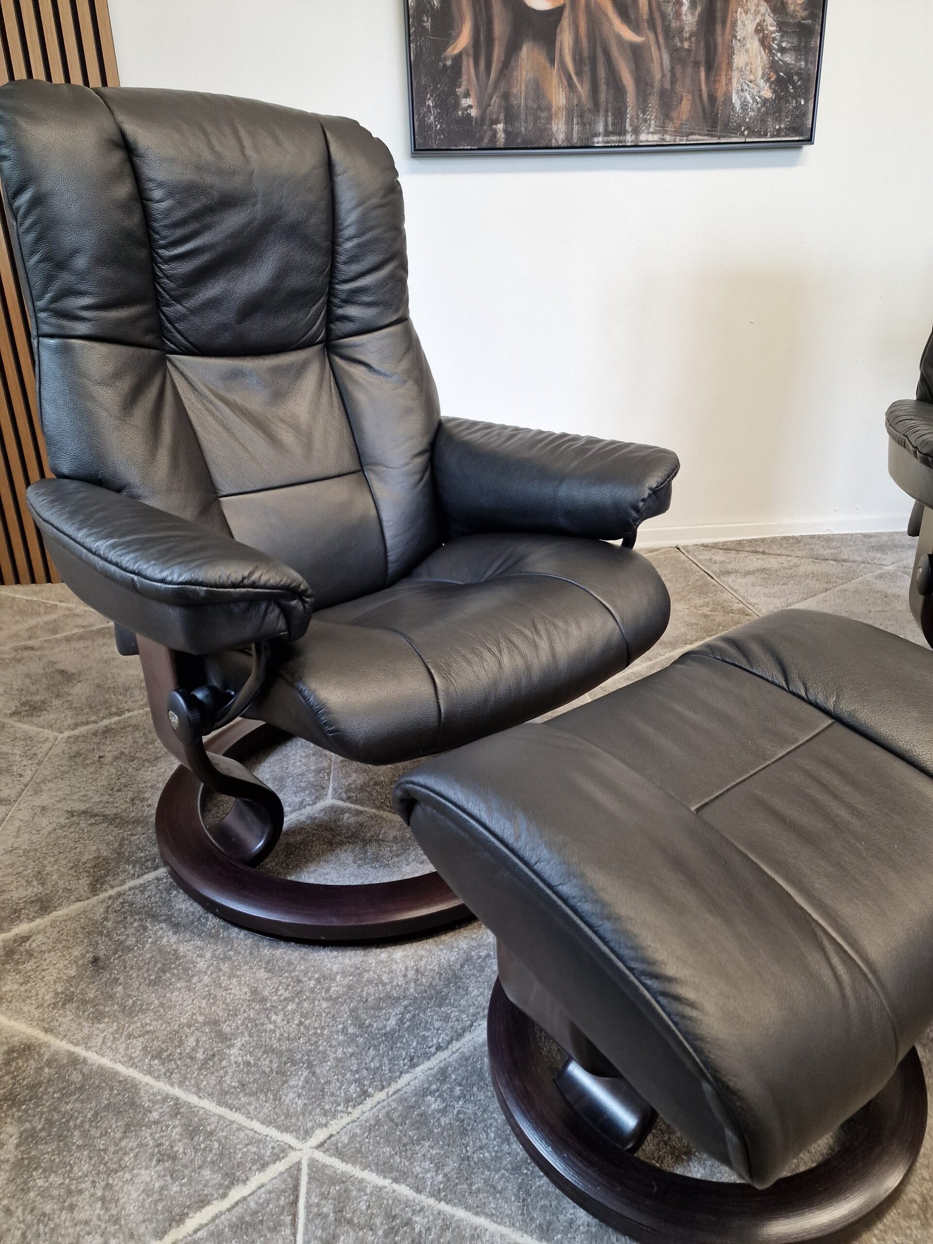 2 stk Stressless Mayfair lenestoler med krakk-SOLGT - Bilde 6