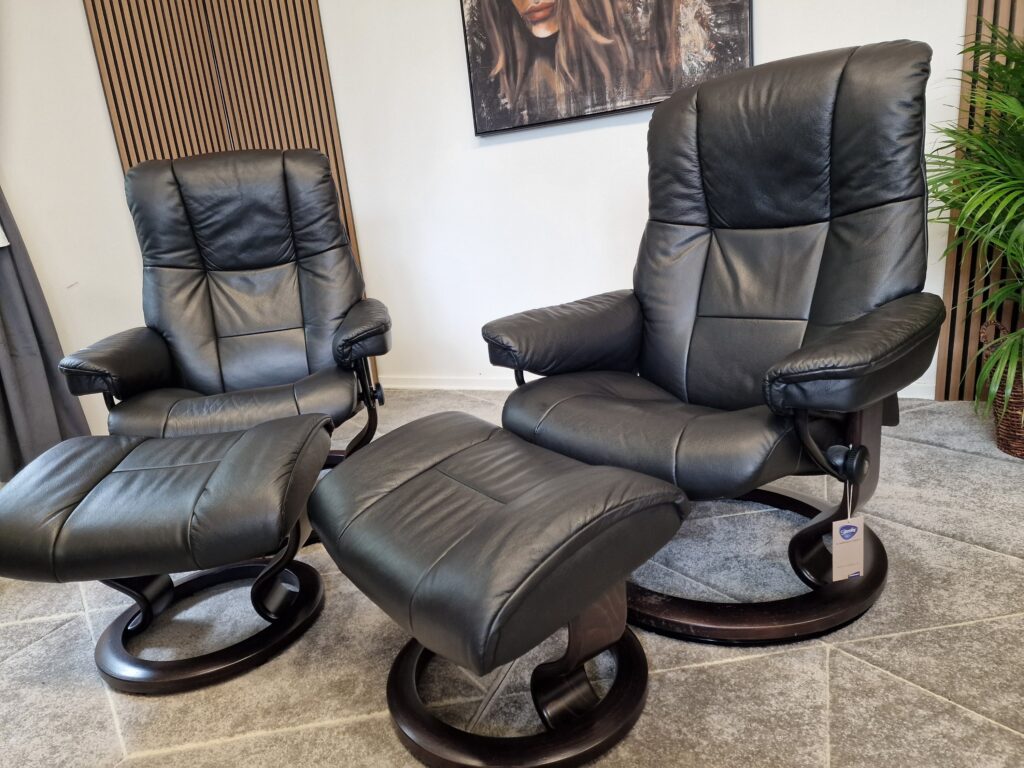 2 stk Stressless Mayfair lenestoler med krakk-SOLGT