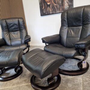 2 stk Stressless Mayfair lenestoler med krakk-SOLGT - Bilde 4