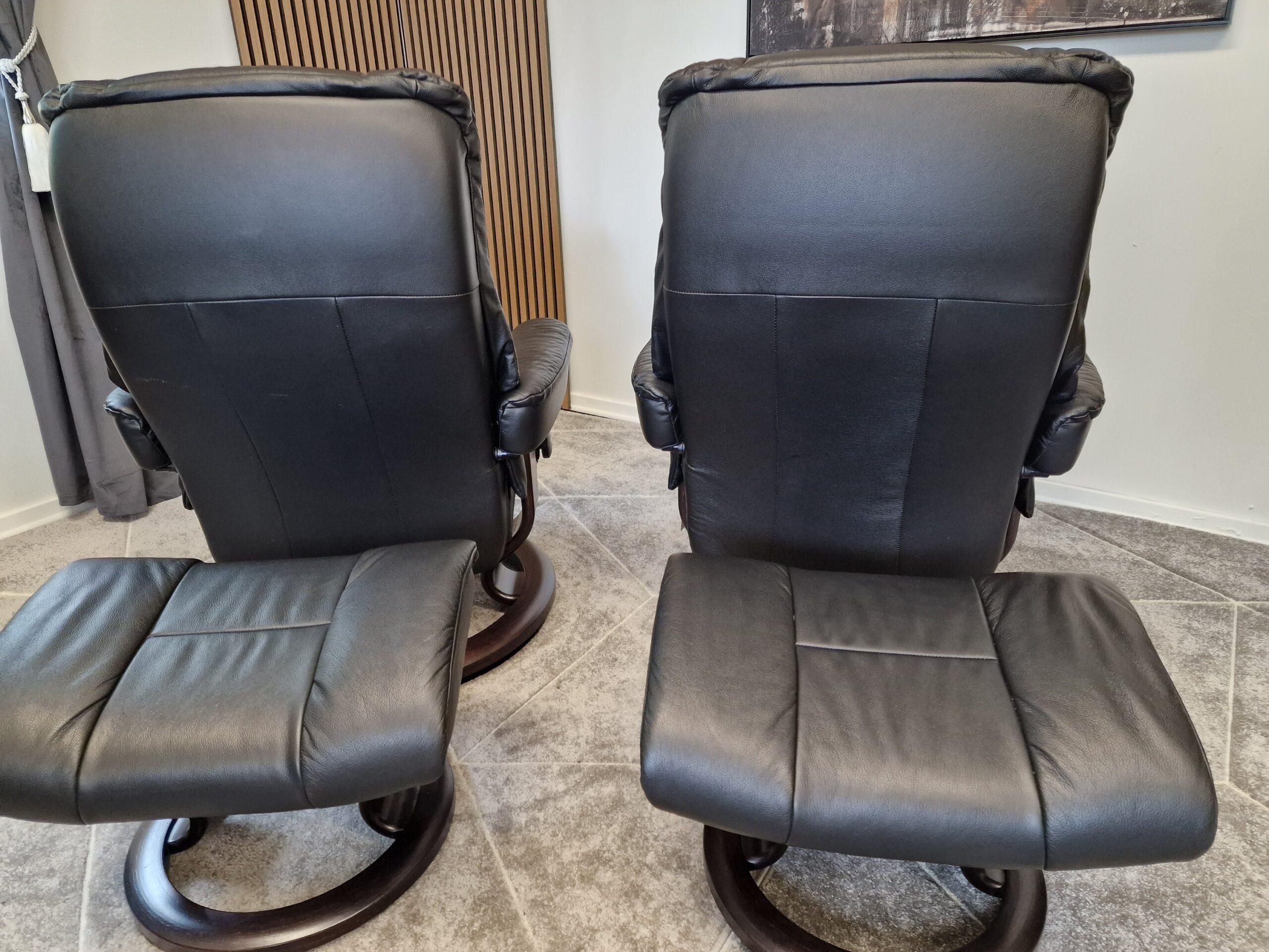 2 stk Stressless Mayfair lenestoler med krakk-SOLGT - Bilde 12