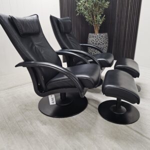 2 stk. Brunstad Delta Swing lenestoler med krakk - Bilde 4