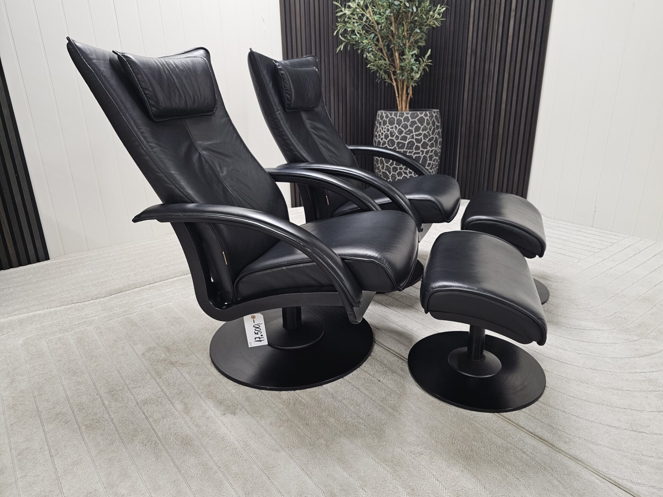 2 stk. Brunstad Delta Swing lenestoler med krakk - Bilde 4