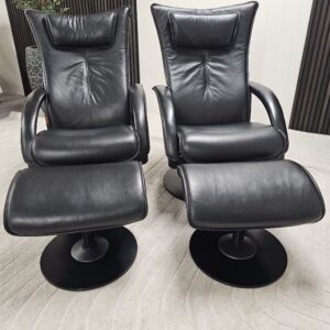 2 stk. Brunstad Delta Swing lenestoler med krakk - Bilde 8