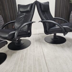 2 stk. Brunstad Delta Swing lenestoler med krakk - Bilde 6