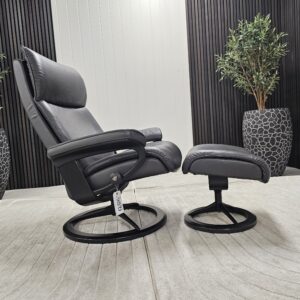 Stressless® Aura Signature lenestol med krakk - Bilde 11