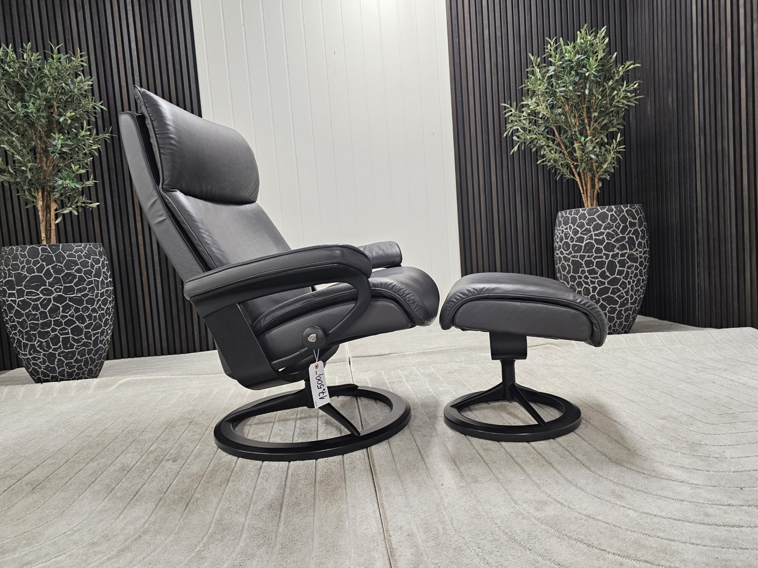 Stressless® Aura Signature lenestol med krakk - Bilde 11