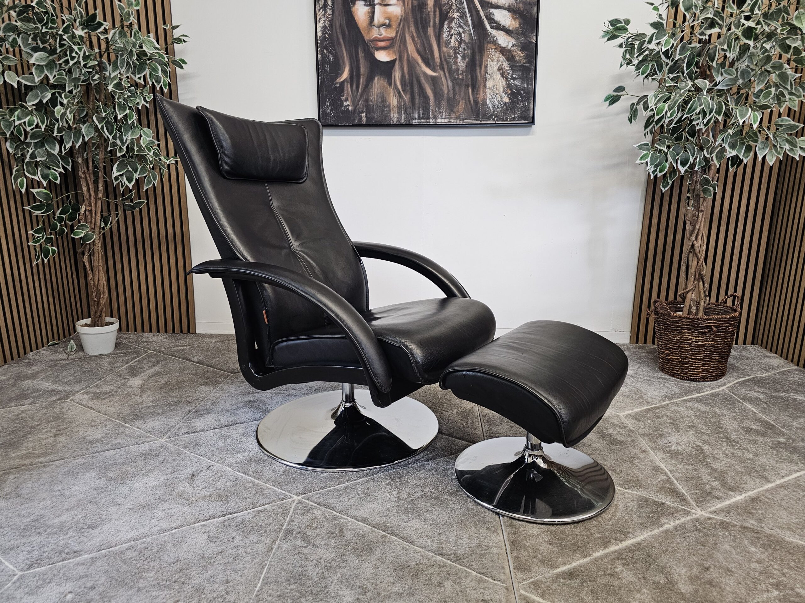 Brunstad Delta Motion lenestol med krakk - Bilde 2