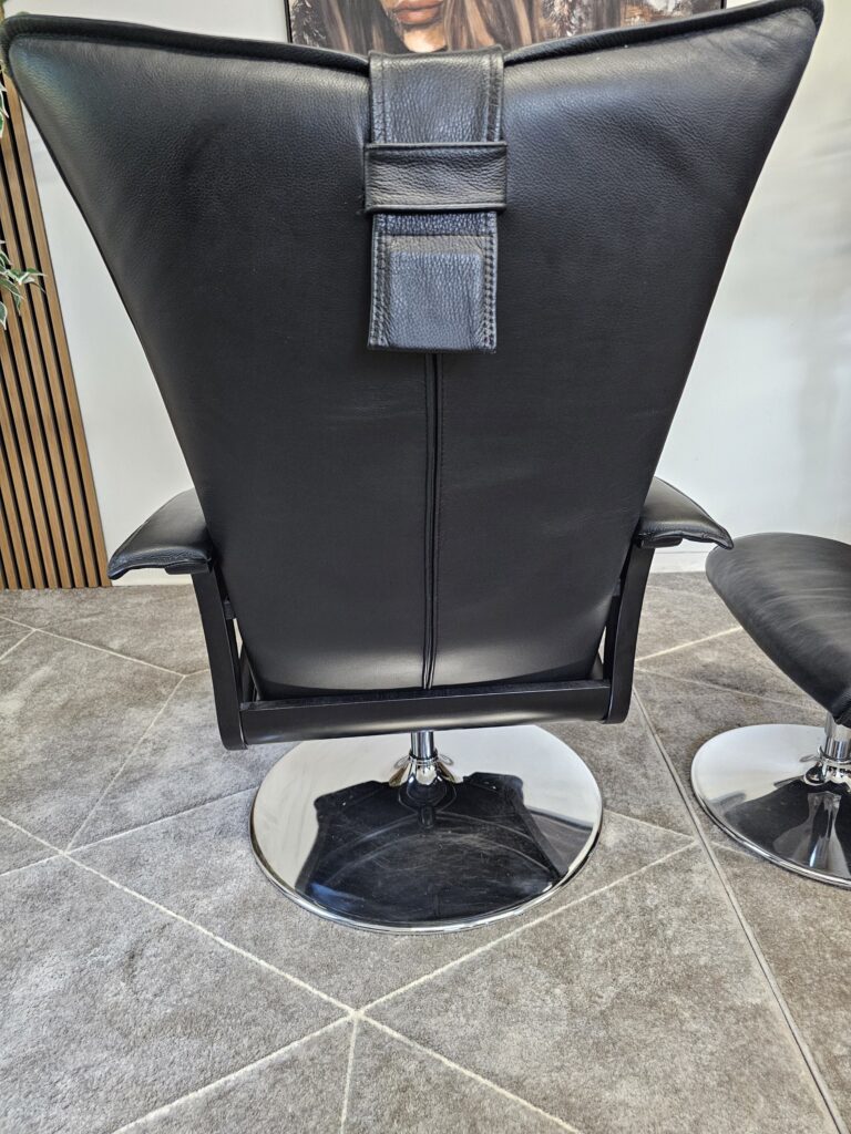 Brunstad Delta Motion lenestol med krakk