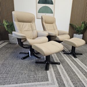 2 stk. IMG Nordic lenestoler med krakker - Bilde 2