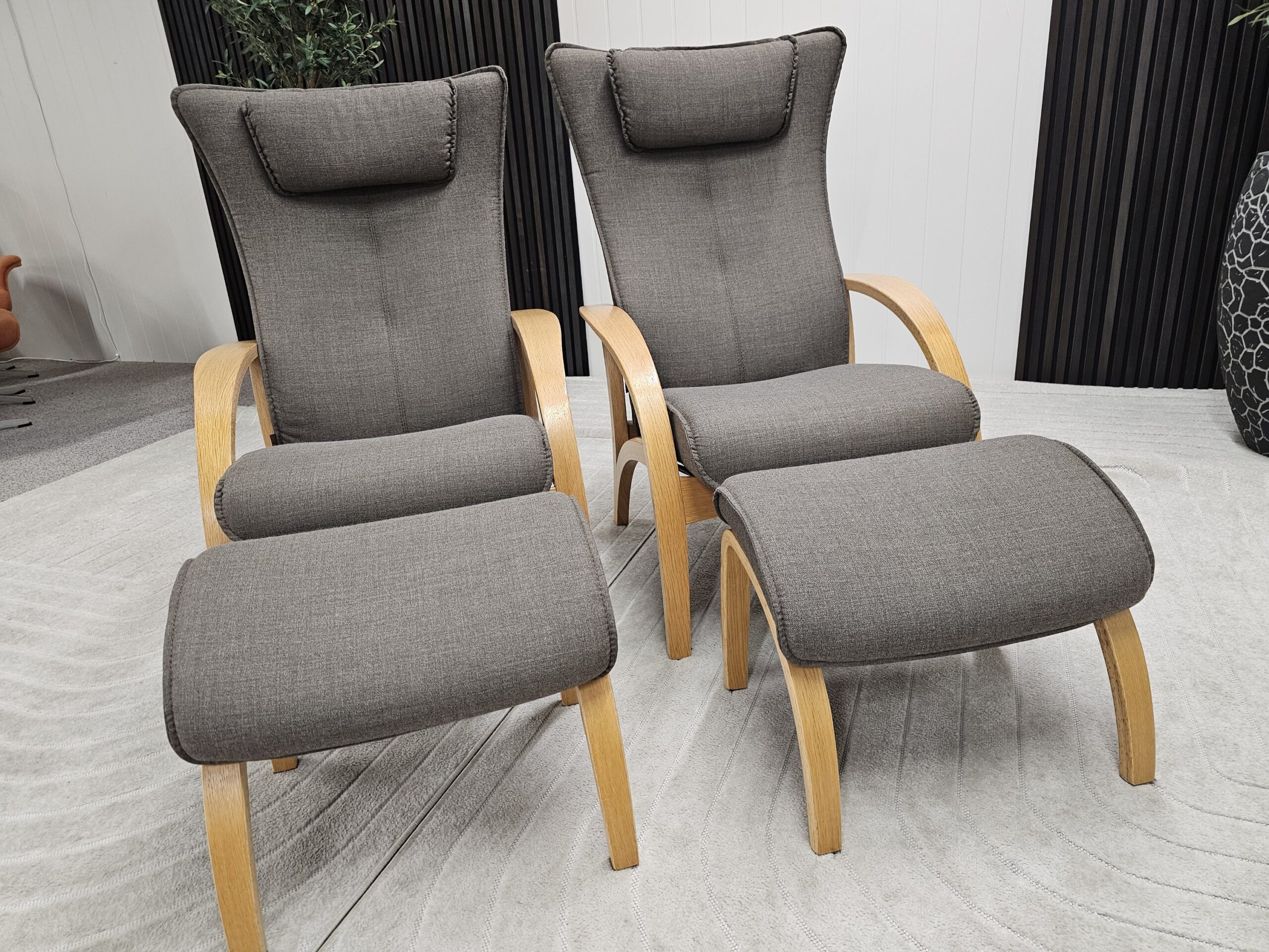 2 stk Brunstad Delta Adventure lenestoler med krakk - Bilde 10