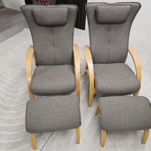 2 stk Brunstad Delta Adventure lenestoler med krakk - Bilde 11