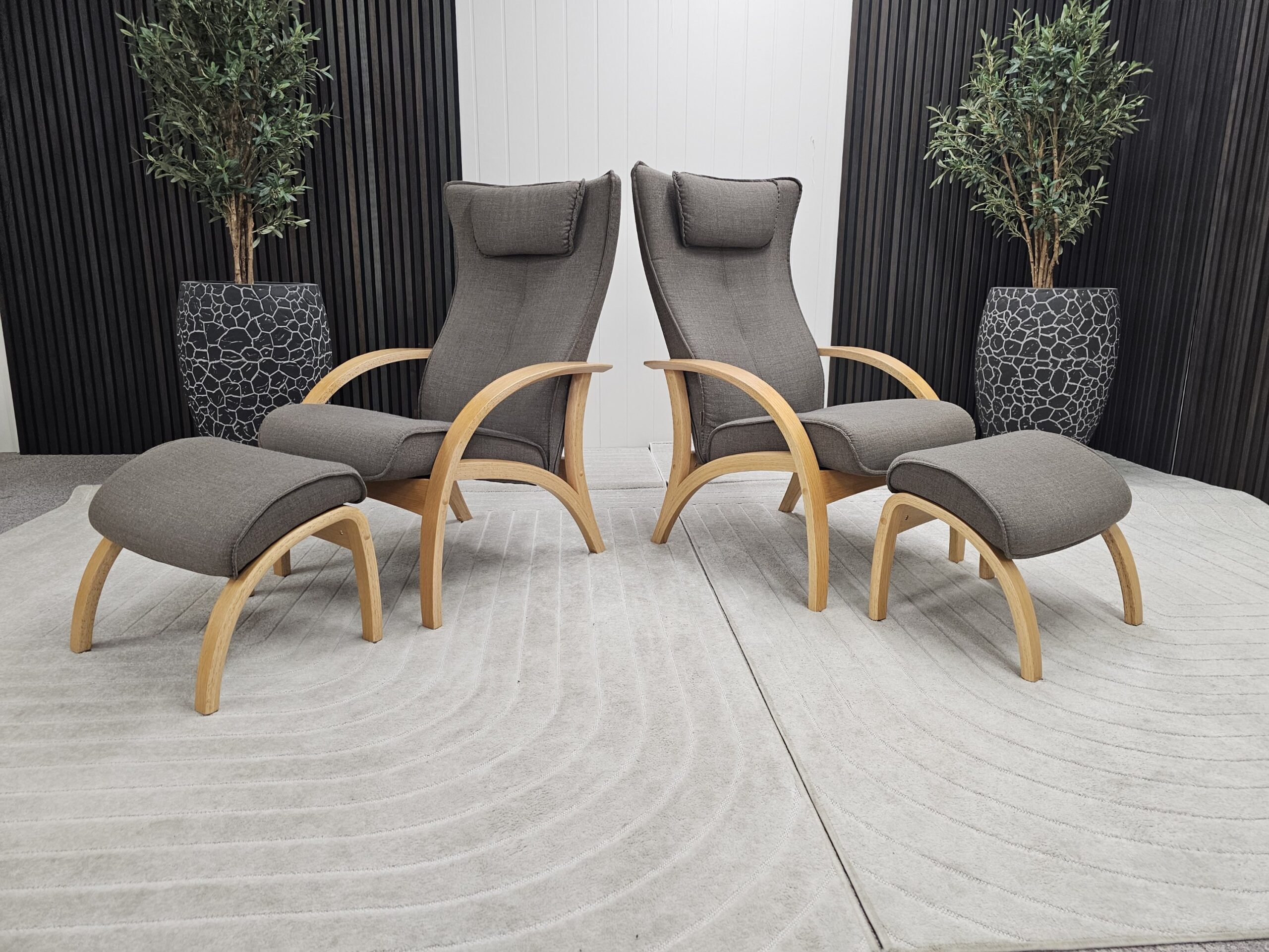 2 stk Brunstad Delta Adventure lenestoler med krakk - Bilde 5
