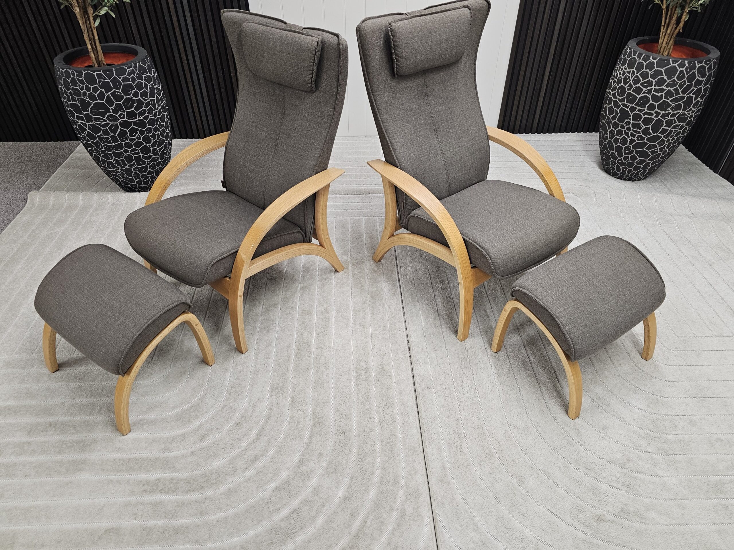 2 stk Brunstad Delta Adventure lenestoler med krakk - Bilde 9