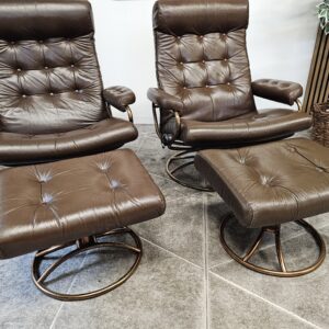 2 stk. Stressless Original 1974 lenestoler med krakk fra Ekornes - Bilde 2