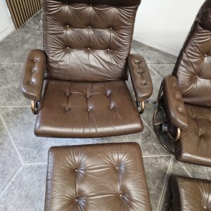 2 stk. Stressless Original 1974 lenestoler med krakk fra Ekornes - Bilde 13
