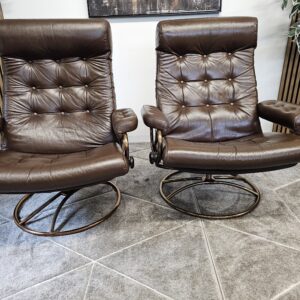 2 stk. Stressless Original 1974 lenestoler med krakk fra Ekornes - Bilde 4