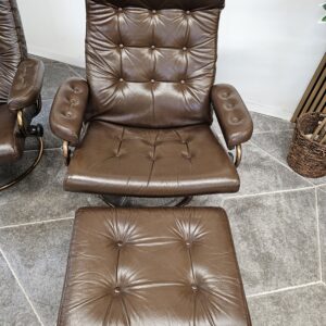 2 stk. Stressless Original 1974 lenestoler med krakk fra Ekornes - Bilde 14