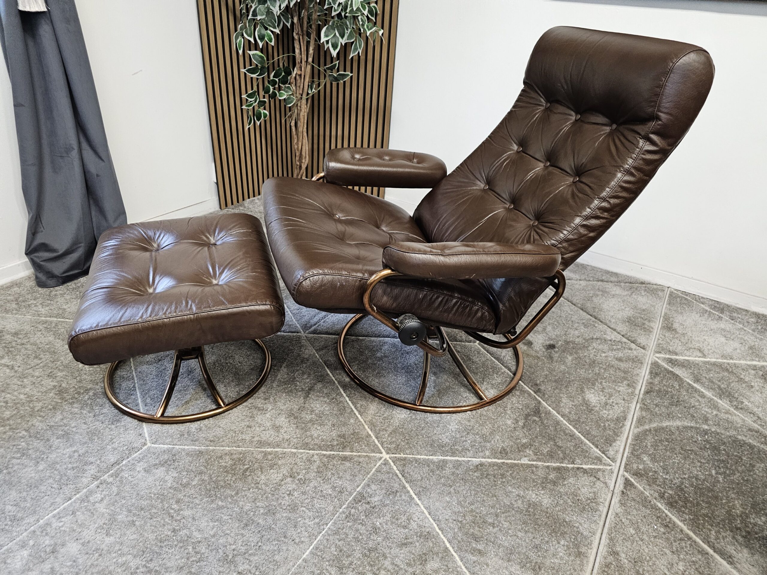 2 stk. Stressless Original 1974 lenestoler med krakk fra Ekornes - Bilde 9
