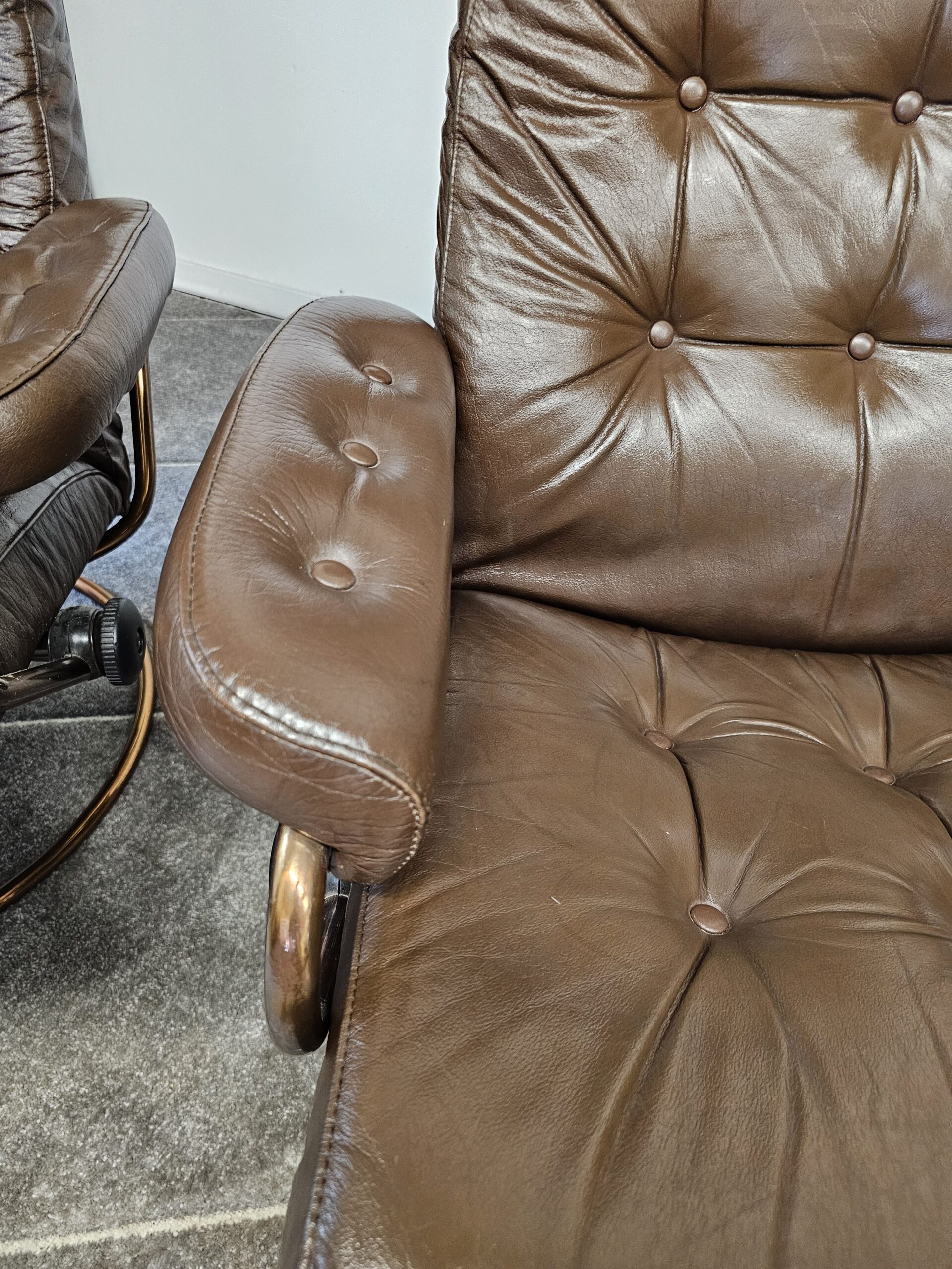 2 stk. Stressless Original 1974 lenestoler med krakk fra Ekornes - Bilde 19