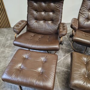 2 stk. Stressless Original 1974 lenestoler med krakk fra Ekornes - Bilde 7