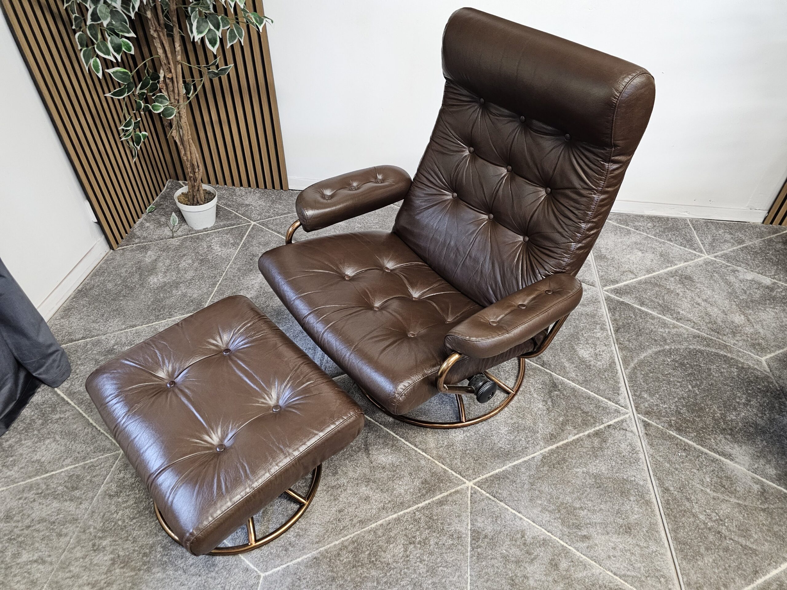 2 stk. Stressless Original 1974 lenestoler med krakk fra Ekornes - Bilde 10