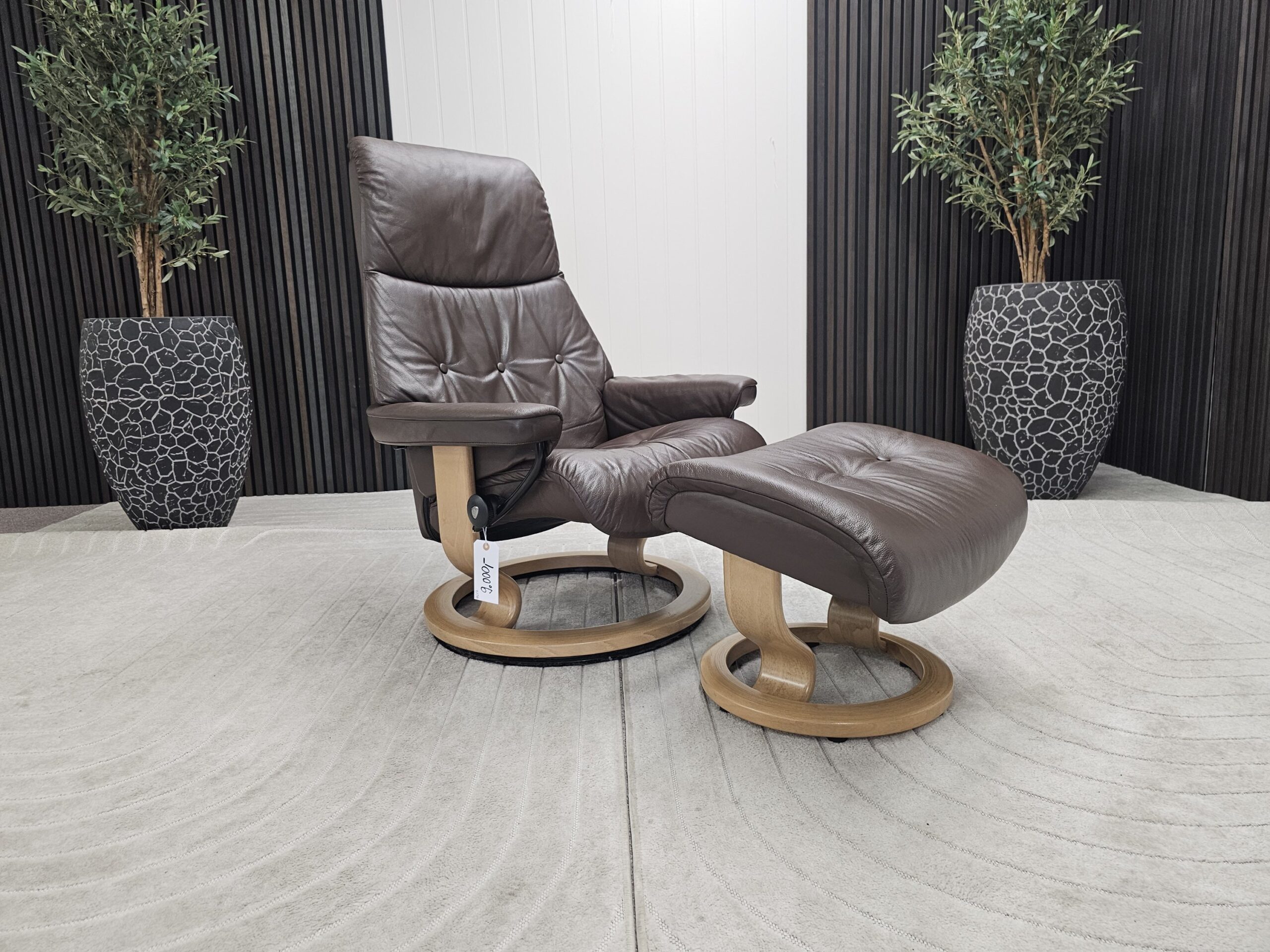 Stressless® Sky lenestol med krakk - Bilde 2