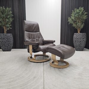 Stressless® Sky lenestol med krakk - Bilde 3